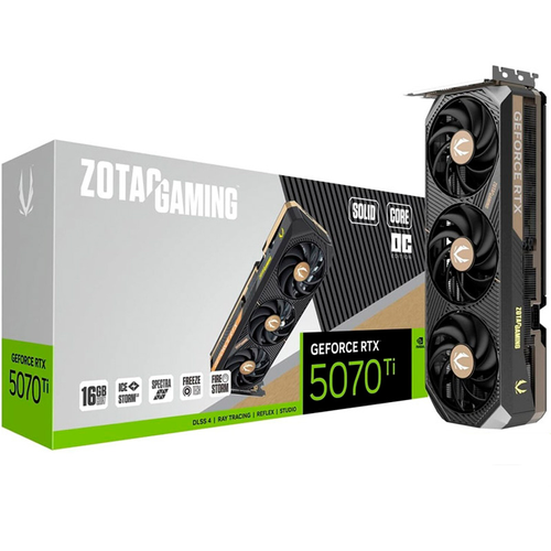 RTX5070Ti 16GB Zotac Solid Core OC ZT-B50710J2-10P
