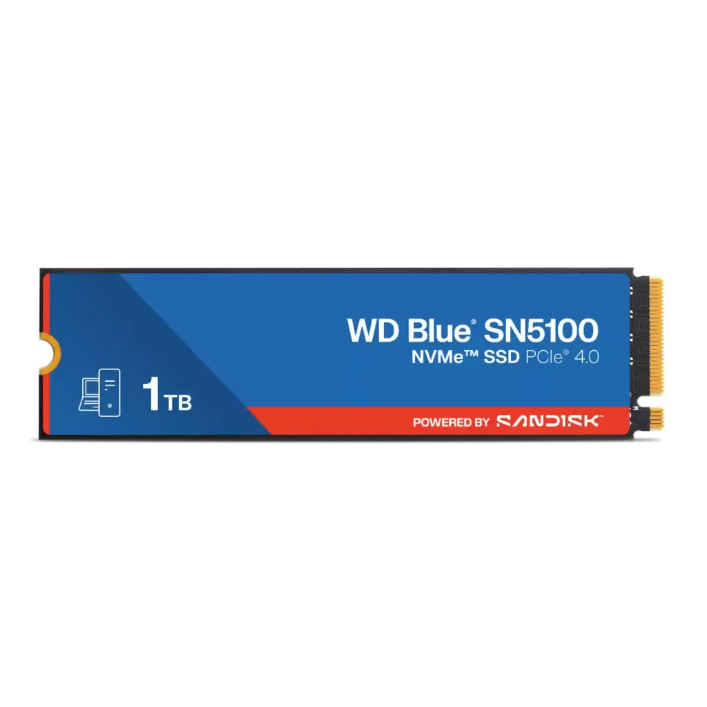 WD SN5100 1TB NVMe Blue PCIe Gen4 SSD