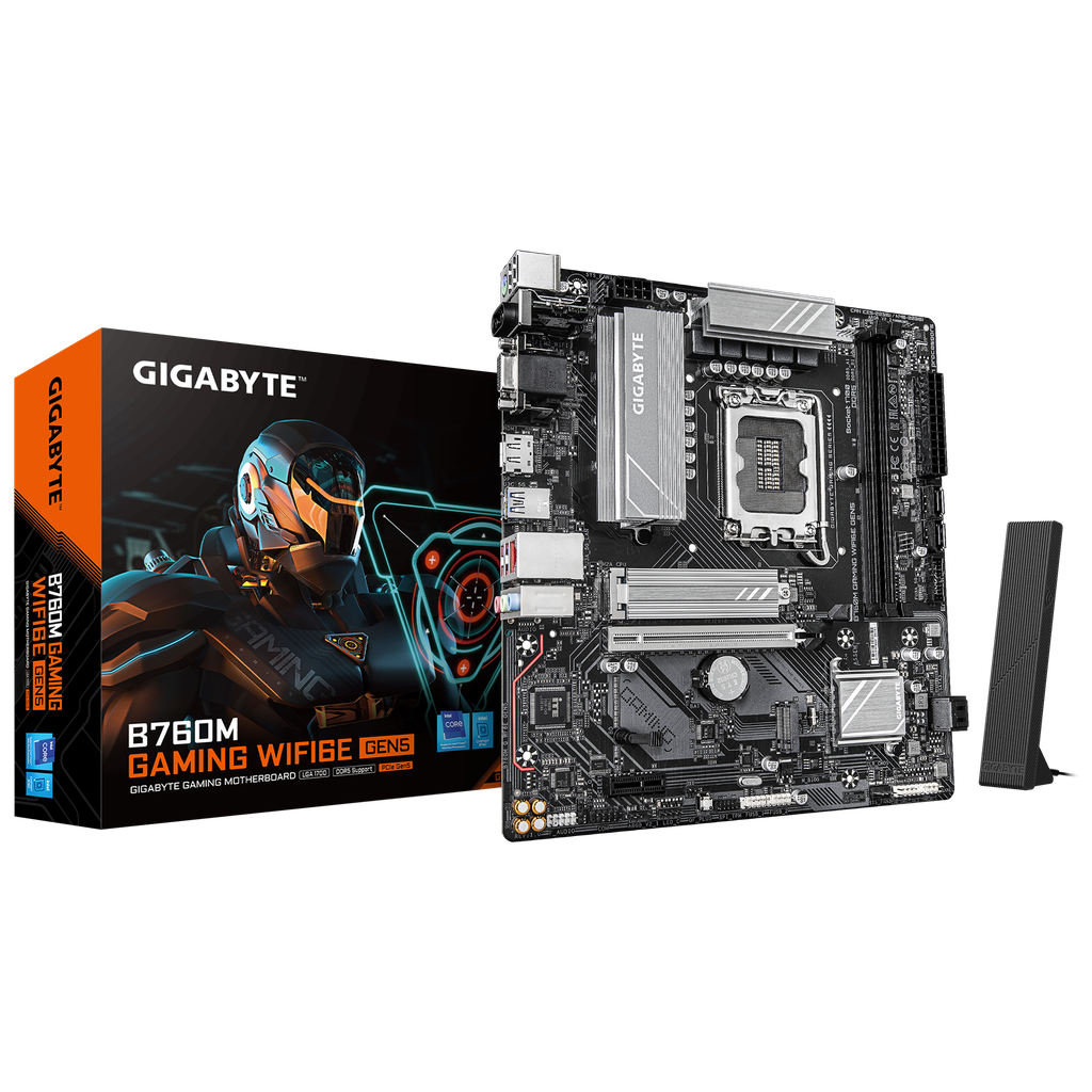 Gigabyte B760M Gaming WiFi6E Gen5 DDR5 Board