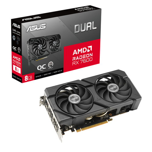 RX7600 8GB Asus OC DUAL-RX7600-O8G-EVO AMD Radeon
