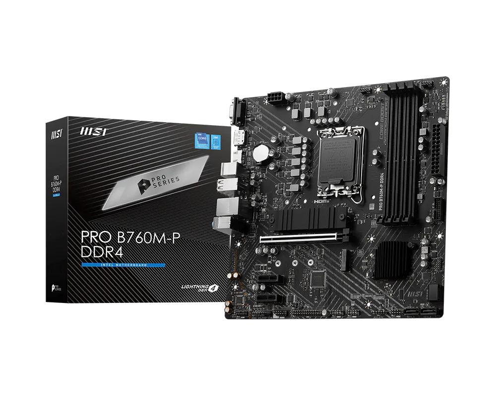MSI PRO B760M-P DDR4 Board