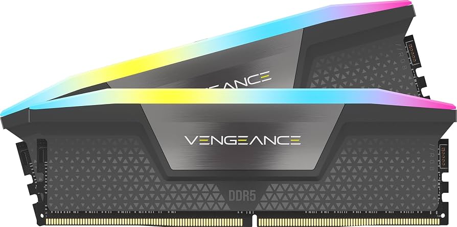 Corsair Vengeance DDR5 96GB Kit (48GBx2) 5600MHz CL40 RGB Black CMH96GX5M2B5600C40