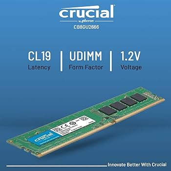 Crucial 8GB DDR4-2666 Mhz Desktop