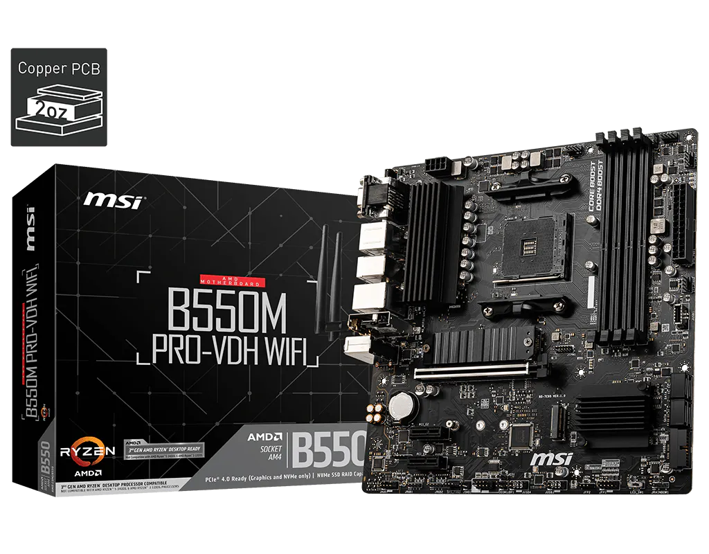 MSI B550M PRO-VDH WIFI Board