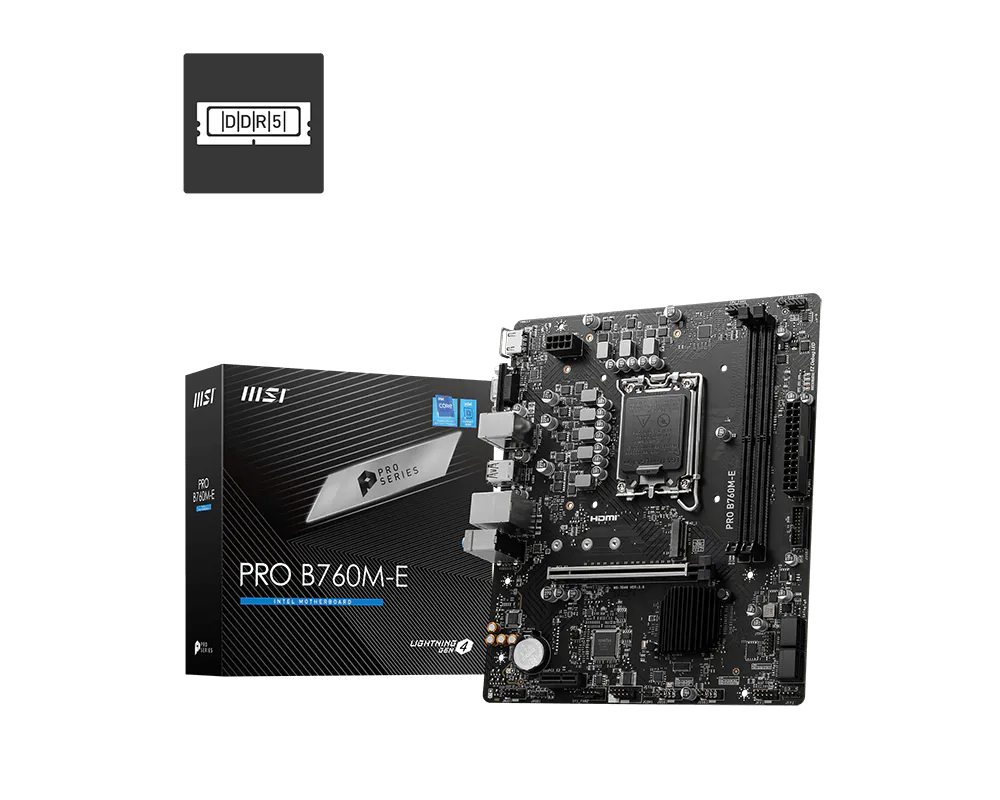 MSI PRO B760M-E DDR5 Board