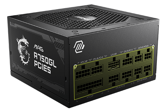 MSI 750W Gold PSU MAG A750GL PCIE5