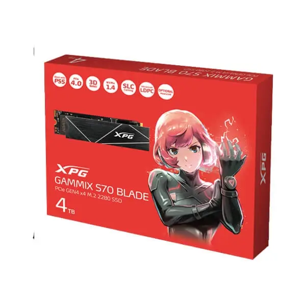 XPG GAMMIX S70 4TB Blade NVME PCIe Gen4 AGAMMIXS70B-4T-CS