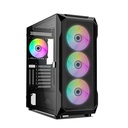 Ant Esports Case ICE-410TG Black With Type C